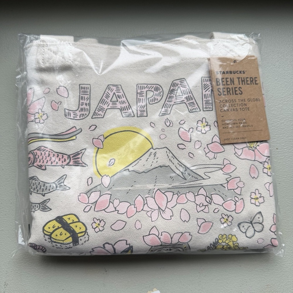 NEW Limited Starbucks Japan Sakura Been There Series tote Bag US Seller